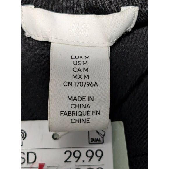 NWT H & M Strapless Short Black Dress Women's Medium - Picture 4 of 8